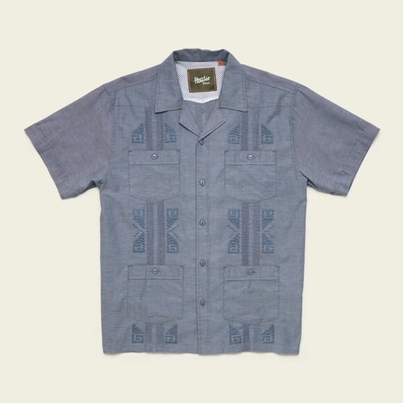 Howler Brothers Other - NWT Howler Brothers Guayabera Indigo Blue Oxford (L)